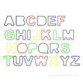 Rainbow Letter / Alphabet Shape Rubber Silicone Elastic Silly Band For Hair Bands
